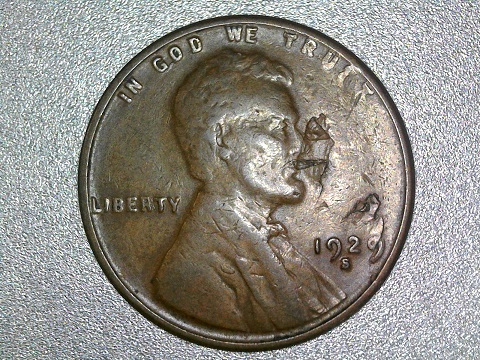 1929-S--LWC-Obverse/Reverse-Lamination-Error
